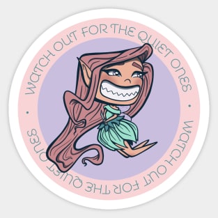 Quiet Danger Fairy Sticker